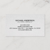 Electric Electrical Electrician Professional  Visitenkarte (Rückseite)