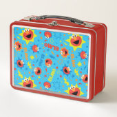 Electric Elmo Pattern Metall Brotdose (Vorderseite)