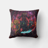 Electric Fantasy Animal Warrior Art Kissen (Rückseite)