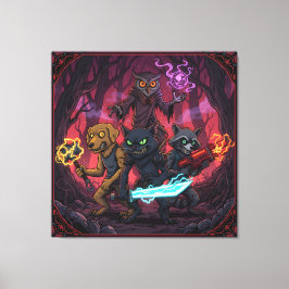 Electric Fantasy Animal Warrior Art Leinwanddruck