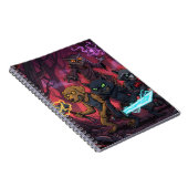 Electric Fantasy Animal Warrior Art Notizblock (Rechte Seite)