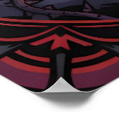 Electric Fantasy Animal Warrior Art Poster (Ecke)