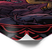 Electric Fantasy Animal Warrior Art Poster (Ecke)