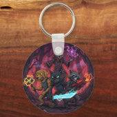 Electric Fantasy Animal Warrior Art Schlüsselanhänger (Vorderseite)