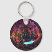 Electric Fantasy Animal Warrior Art Schlüsselanhänger (Rückseite)