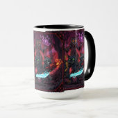 Electric Fantasy Animal Warrior Art Tasse (VorderseiteRechts)