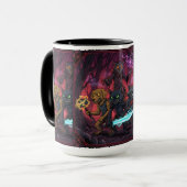 Electric Fantasy Animal Warrior Art Tasse (Vorderseite Links)