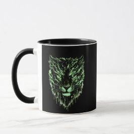 Electric Feline Focus | High-Impact Energy Art Tasse
