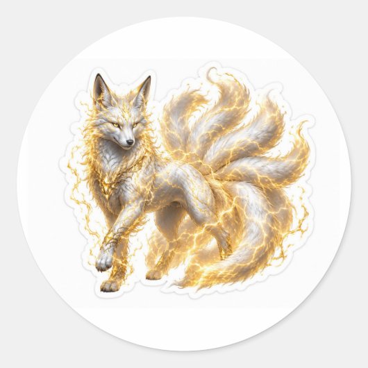 Electric Fox Sticker (Vorderseite)