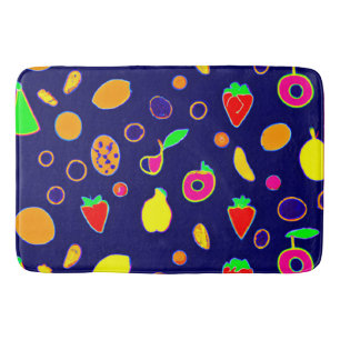 Electric Fruit Fiesta Design Badematte