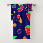Electric Fruit Fiesta Design Badhandtuch Set (Insitu)