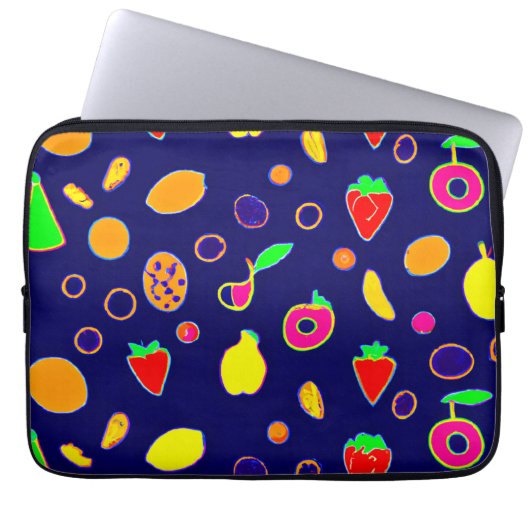 Electric Fruit Fiesta Design Laptopschutzhülle (Vorderseite)
