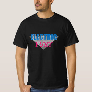 Electric Fury Synthwave Neon T-Shirt