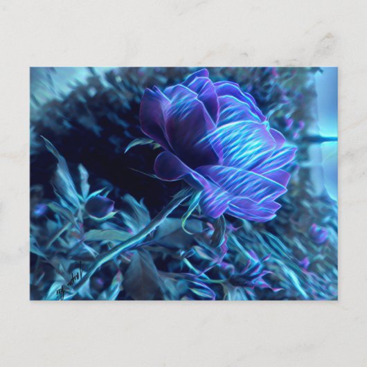 Electric Garden Rose Postkarte (Vorderseite)