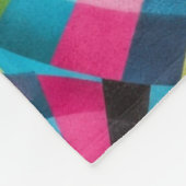 Electric Geometry Radio Waves & Sunrays Art Deco Fleecedecke (Ecke)