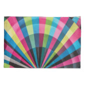 Electric Geometry Radio Waves & Sunrays Art Deco Kissenbezug (Rückseite)