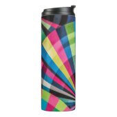 Electric Geometry Radio Waves & Sunrays Art Deco Thermosbecher (Nach links gedreht)