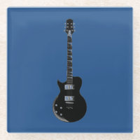 Electric Gitarre Blue Black Pop Art