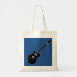 Electric Gitarre Blue Black Pop Art Tragetasche
