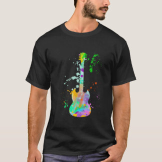 Electric Gitarre Paint Musician Gitarrist T-Shirt