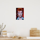 Electric Glam Gaze im roten Licht Poster (Küche)