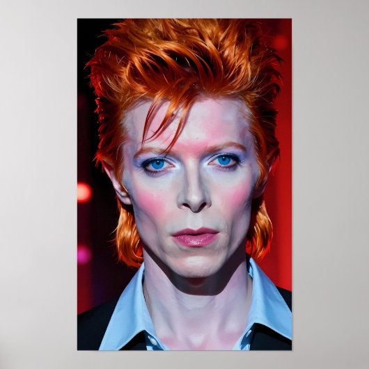Electric Glam Gaze im roten Licht Poster (Vorne)