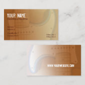 Electric Gold Music Business Card Visitenkarte (Vorne/Hinten)