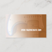 Electric Gold Music Business Card Visitenkarte (Rückseite)
