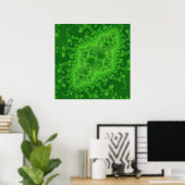 Electric Green Jellyfish Poster (Heimbüro)