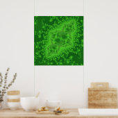 Electric Green Jellyfish Poster (Küche)