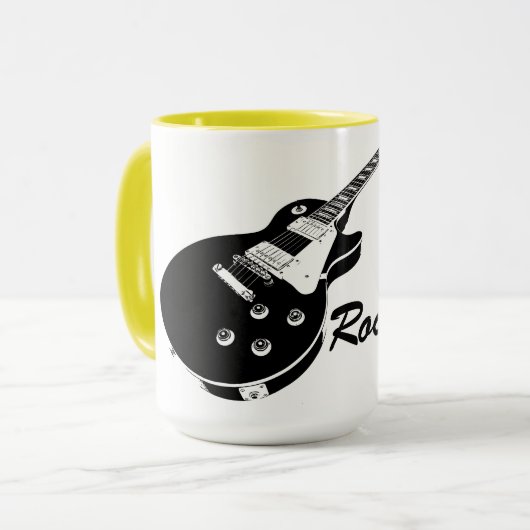 Electric Guitar and Text Tasse (Vorderseite Links)