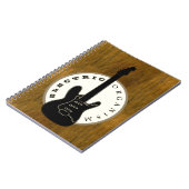 Electric Guitar Black and Gold Notizblock (Linke Seite)