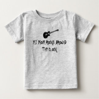 electric_guitar_black, MEINE MAMA ROCKS UM DIE ... Baby T-shirt