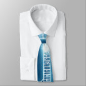 Electric Guitar Blue Rock and Roll Krawatte (Gebunden)