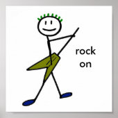 Electric Guitar Boy Poster (Vorne)