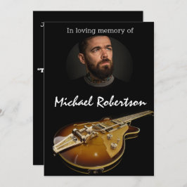 Electric Guitar Celebration of Life Einladung