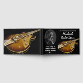 Electric Guitar Celebration of Life Guest Book Gästebuch (Voll)