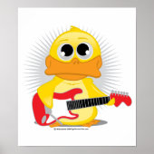 Electric Guitar Duck Poster (Vorne)