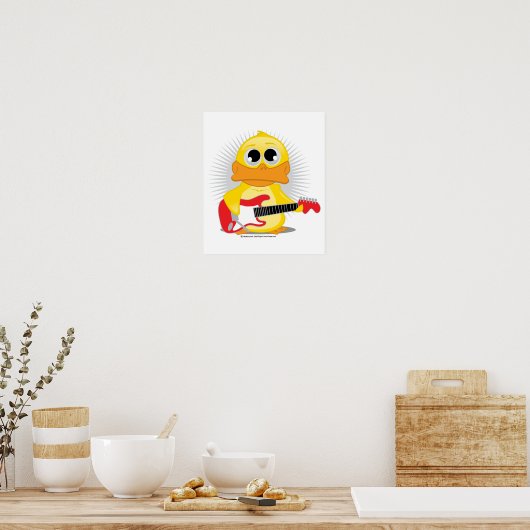 Electric Guitar Duck Poster (Küche)