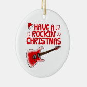 Electric Guitar Gitarre Weihnachtsdekoration Keramik Ornament (Rechts)