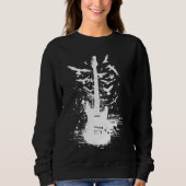Electric Guitar Grunge Sweatshirt (Vorderseite)