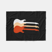 Electric Guitar - Guitar Player Music Fleecedecke (Vorderseite (Horizontal))