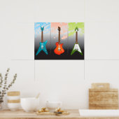 Electric Guitar Lovers Dream Poster (Küche)