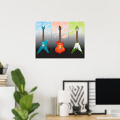 Electric Guitar Lovers Dream Poster (Heimbüro)