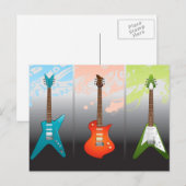 Electric Guitar Lovers Dream Postkarte (Vorne/Hinten)