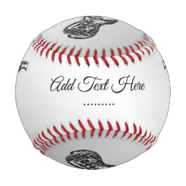 Electric Guitar Monogram Baseball