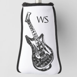 Electric Guitar Monogram Golf Head Cover Golf Headcover
