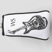 Electric Guitar Monogram Golf Head Cover Golf Headcover (Vorderseite)