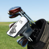 Electric Guitar Monogram Golf Head Cover Golf Headcover (In Situ)
