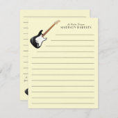 Electric Guitar Musician Music Teacher Dankeskarte (Vorne/Hinten)